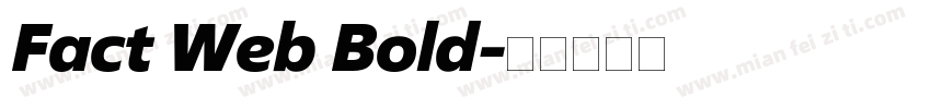 Fact Web Bold字体转换
